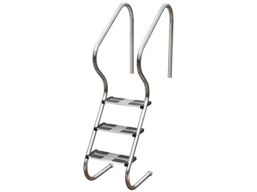 Escalera INOX acceso fácil para piscinas enterradas Gre - Muro 3 Peldaños