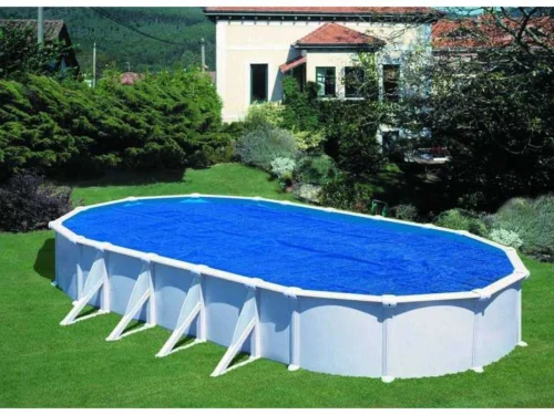 Cubierta isotérmica para piscina acero Gre ovalada