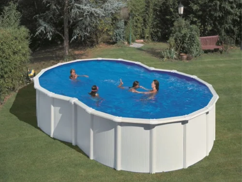 Piscina desmontable de Gre Varadero en ocho acero chapa blanca