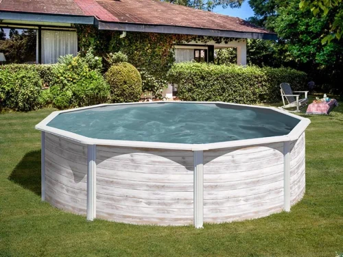 Piscina desmontable de Gre Finlandia redonda imitación nórdica