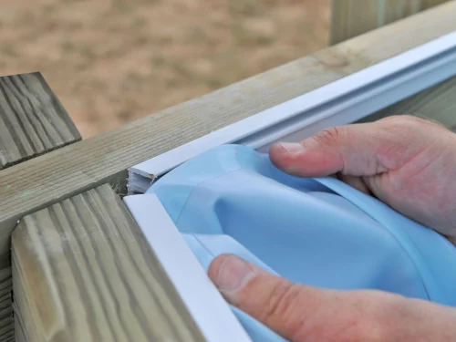 Liner Azul para piscinas de madera Gre Sunbay cuadradas