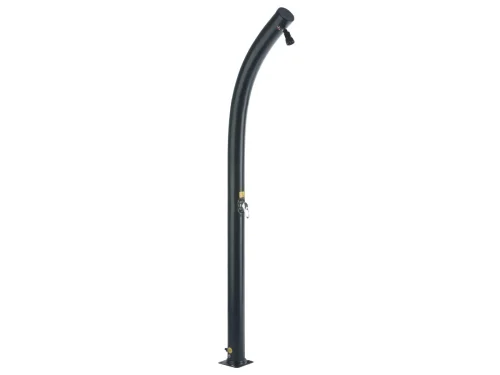 Ducha solar PVC negro curvada 25 litros Gre