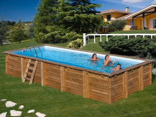 Piscina de madera Gre Sunbay Braga rectangular