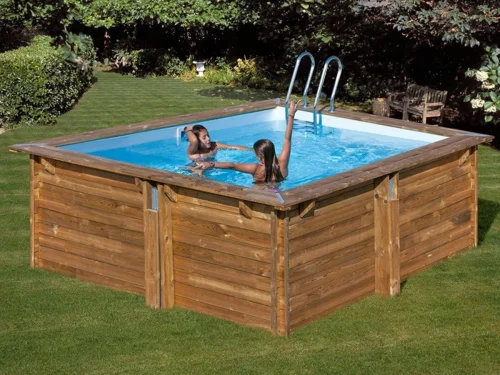 Piscina de madera Gre Sunbay Carra cuadrada