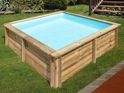 Piscina de madera Gre Sunbay City cuadrada