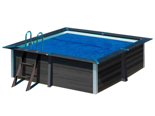 Cubierta isotérmica para piscina composite Gre cuadrada