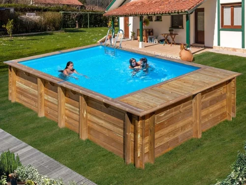 Piscina de madera Gre Sunbay Evora Plus rectangular