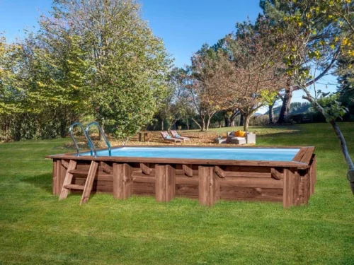 Piscina de madera Gre Sunbay Mango rectangular