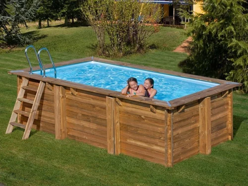 Piscina de madera Gre Sunbay Marbella 2 rectangular
