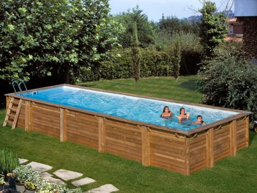 Piscina de madera Gre Sunbay Mint rectangular