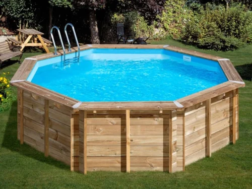 Piscina de madera Gre Sunbay Violette 2 redonda