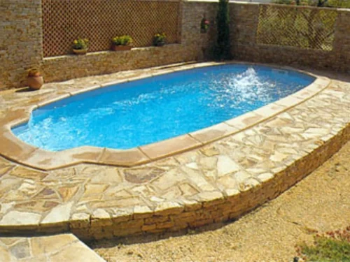 Piscina de Poliéster "EUROPA" Modelo JUPITER (S 307) - Medidas: 7.00 x 3.00 m / Prof. 1.43 m