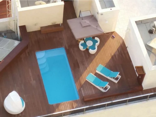 Piscina de Poliéster "EUROPA" Modelo STAR 5 - Medidas: 5.40 x 2.70 m / Prof. 1.50 m