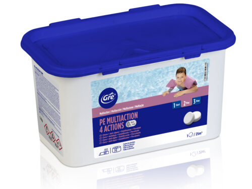 Cloro Multiacciones 4 acciones Gre Pastillas 250gr  - 1kg (0%BORIC)